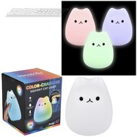 Color Changing Fat Cat Touch Light 5.5"