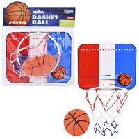 Basketball & Hoop Set 8" X 6" - Small (Red, White And Blue B