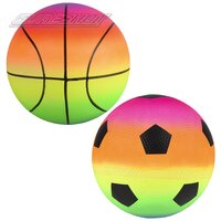 Neon Rainbow Sports Ball (2 Asst.) 8.5"