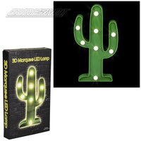 3D Marquee LED Lamp - Cactus 10"