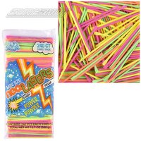 Candy Filled Straws (240 Cnt) - Neon Laser 5"