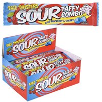 Sour Taffy Combo Blue Raspberry/Cherry 1.4 Oz(24pcs/Disp)