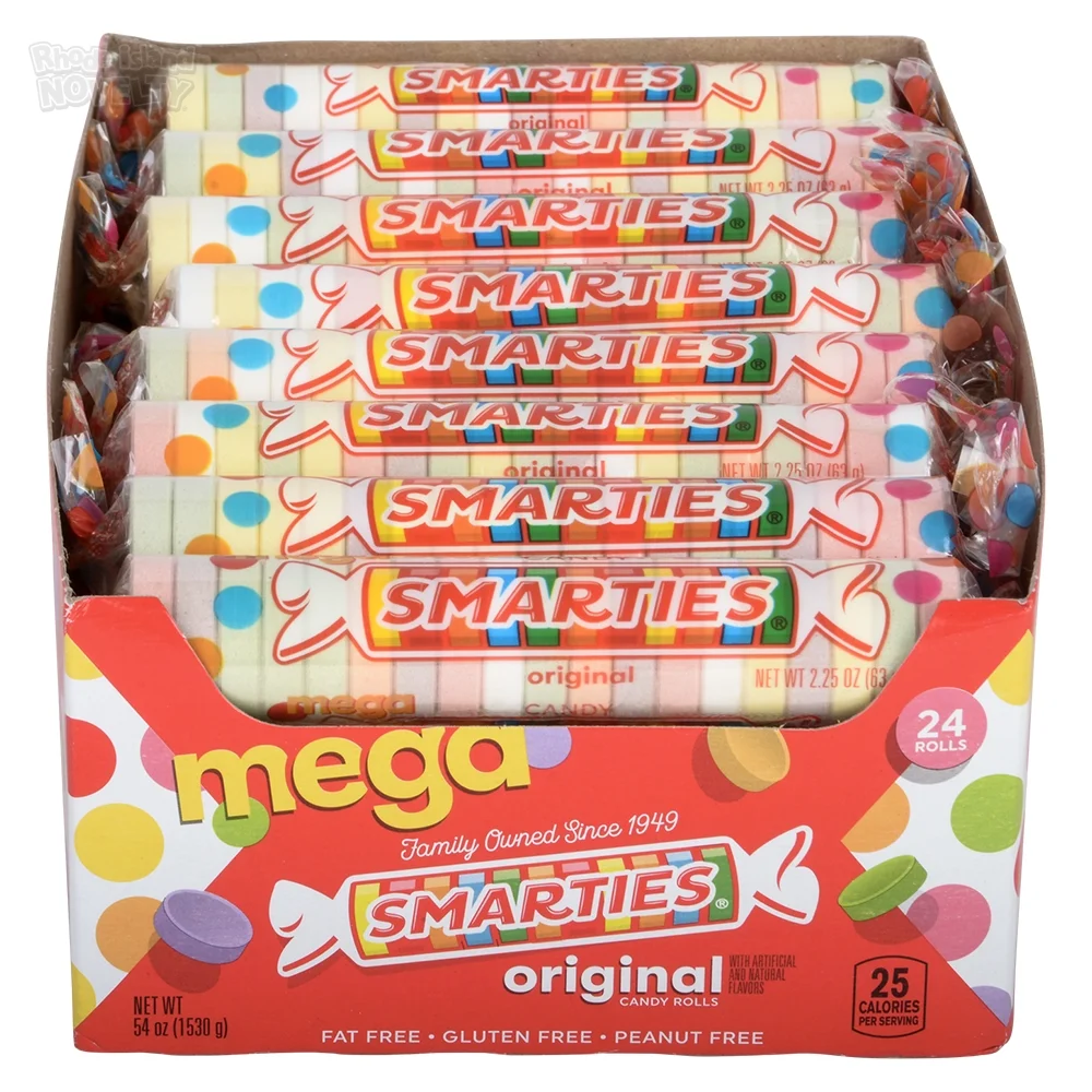 Mega Smarties Roll (24 Cnt)