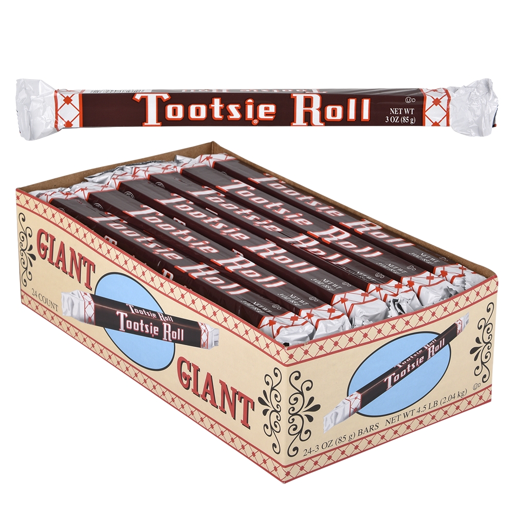 Giant Nostalgic Tootsie Roll 24 Cnt