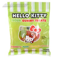Hello Kitty Sour Gummi Treats Peg Bag 5 oz (12ea/Case)