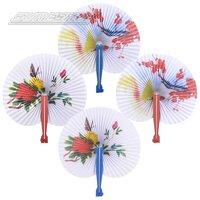 Fan With Handle (4 Asst.) 10.5"