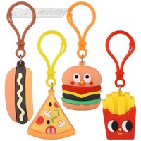 Fast Food Buddies Keyclip (4 Asst) 1.75"