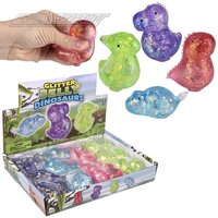 Glitter Jelly Dinosaurs (4asst.) 2" (Display = 24 Each)