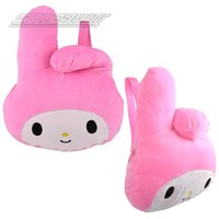 My Melody Head Plush Backpack 10" X 13"