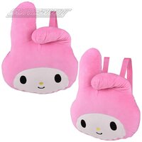 My Melody Head Plush Backpack 10" X 13"