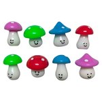 Smooshi Mini Mushrooms (4 Asst.) 1" (48ea=unit)