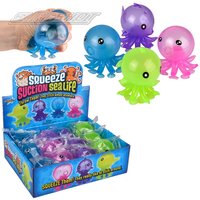 Squeeze Suction Sealife (4 Asst.) 3"