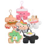 Foodie Plush Puzzle Bento Clip-On (Asst) 4.5"