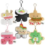 Foodie Plush Puzzle Bento Clip-On (Asst) 4.5"