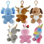 Squishy Candy Duck Hybrid Plush Clip-On (Asst) 4.5"