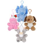 Squishy Candy Duck Hybrid Plush Clip-On (Asst) 4.5"
