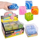 Squeezey Marbel Cubes 2"