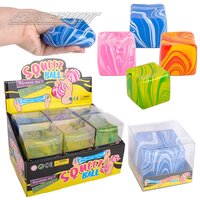 Squeezey Marbel Cubes 2"