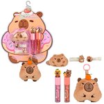 Capybara Hair Accessories W/Lip Oil 12"