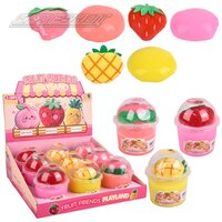 Fruity Plush Friends Putty (3 Asst.) 4" (9ea/Dsp)
