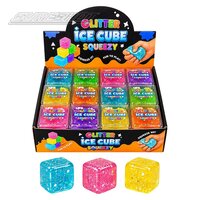 Glitter Squishy Ice Cubes 2.25"