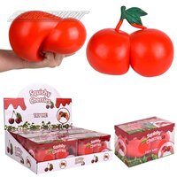 Jumbo Squishy Cherries 6.75" (6ea/Dsp)