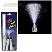 B/O Silver Base Fiber Optic Light 13"