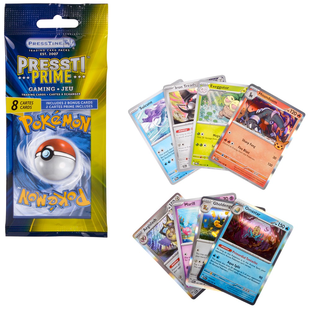 Pokemon (8pk Cards) Presstine Presstiprime (24ea/Case) Pokemon (8pk Cards) Presstine Presstiprime (24ea/Case)