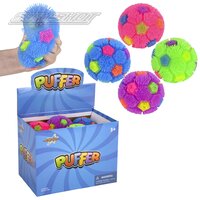 Rainbow Soccer Puffer Ball (4 Asst.) 4"