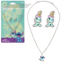 Stitch Necklace And Earring Set