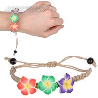 Hibiscus Flower Hemp Bracelet