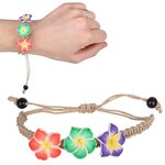 Hibiscus Flower Hemp Bracelet
