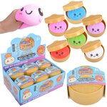 Happy Face Mystery Squishy Dumpling (Asst) 3.4"