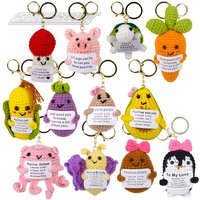 Cheerful Positive Pals Crochet K/C (12 Asst.) 4"