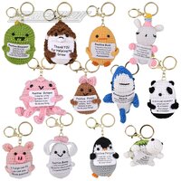 Positive Vibe Buddies Crochet Keychain (12 Asst.) 2.5"
