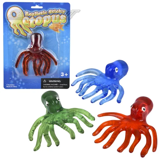 Realistic Sticky Octopus (3 Asst.) 4.5