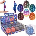3D Printed Multi Color Eggs (6 Asst.) 3"
