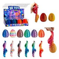 3D Printed Multi Color Eggs (6 Asst.) 3"