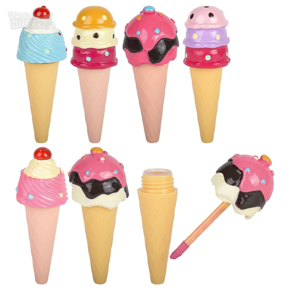 Deluxe Ice Cream Cone Lip Gloss 3" 3.5"