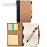 Recycle Notebook W/Pen And Sticky Notes 7"