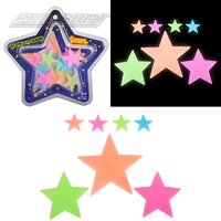 Gid Color Star Stick Ups (3 Asst.) (30 Pcs) 8"