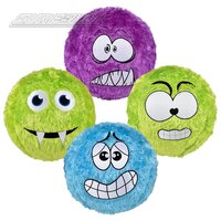 Crazy Face Fabric Covered Fuzzy Ball (4 Asst.) 16"