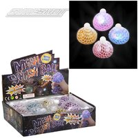 Light-Up Glitter Squeeze Ball (4 Asst.) 2.75"