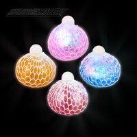 Light-Up Glitter Squeeze Ball (4 Asst.) 2.75"