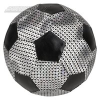 Silver Shiny Metallic Fabric Soccer Ball 6"