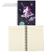 Metallic Unicorn Spiral Notebook 8.25"
