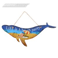 Metal Sign - Whale 20"