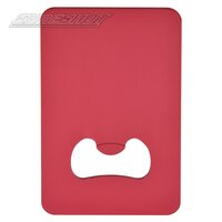 Credit Card Size Bottle Opener - Red 3.5"