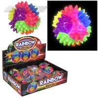 Light-Up Rainbow Spiky Ball 65mm