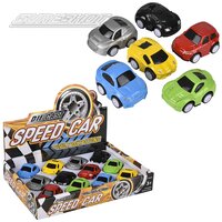 Pull Back Die Cast Speed Car (6 Asst.) 1:64